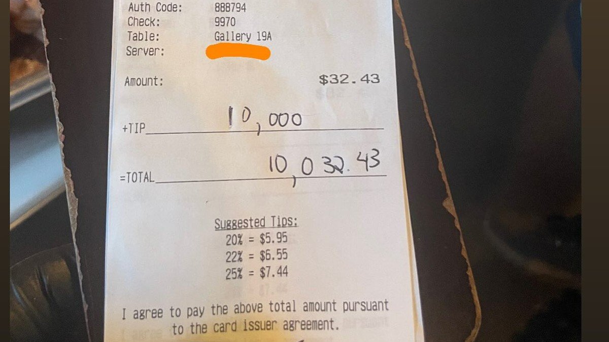 Customer leaves $10K tip on $32 bill at Michigan restaurant – NBC Connecticut - Vimarsana News