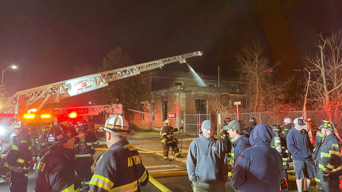 Roof of vacant building caves in during fire in Ansonia NBC Connecticut