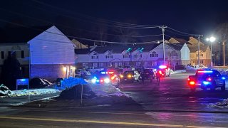 Police on Meriden Road in Waterbury