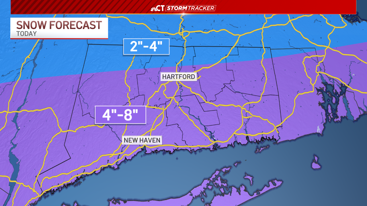 chronométrer la neige dans le Connecticut – NBC Connecticut