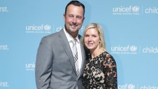 FILE -- Tim Wakefield and Stacy Wakefield at the UNICEF Children’s Champion Award Dinner Honoring Pedro and Carolina Martinez and Kaia Miller Goldstein at The Castle at Park Plaza on June 2, 2016, in Boston.