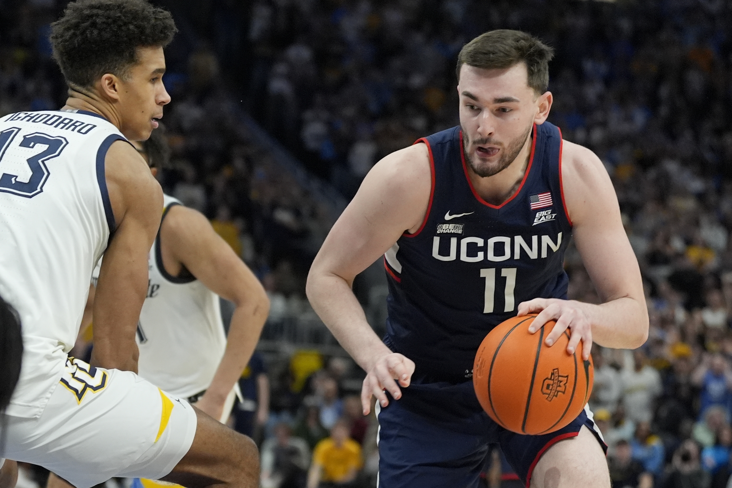 No. 2 UConn outlasts No. 8 Marquette 74-67 for first Top 25 road win in a  decade – NBC Connecticut