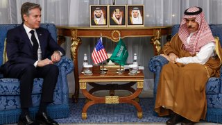 U.S. Secretary of State Antony Blinken meets Saudi Arabia's Foreign Minister Prince Faisal bin Farhan Al-Saud