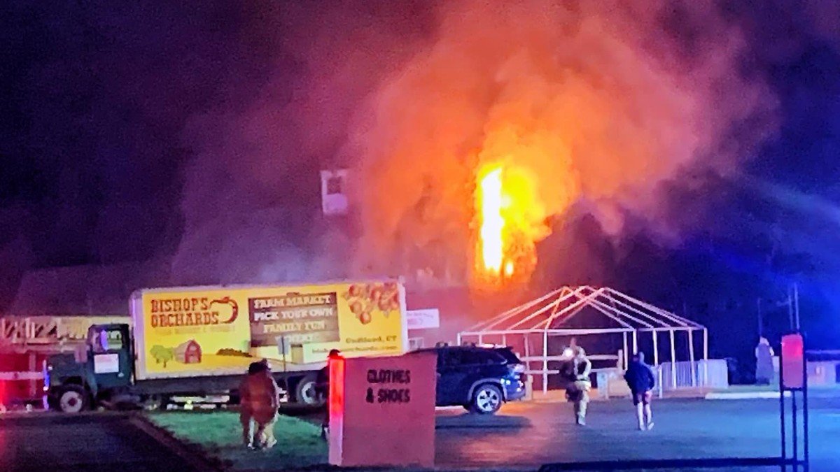 Employees and animals are unharmed after fire at Bishop's Orchard in Guilford - Vimarsana News