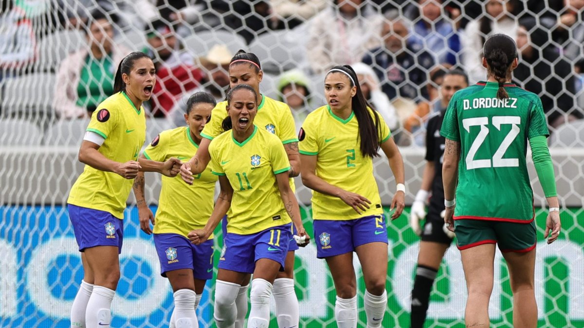 Brazil reaches women’s Gold Cup final with 3-0 win vs. Mexico – NBC ...