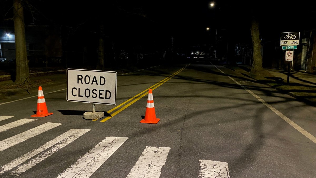Part of Humphrey Street in New Haven is closed for emergency repairs ...