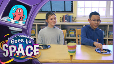 Kids Connection goes to space – Astronaut food taste test