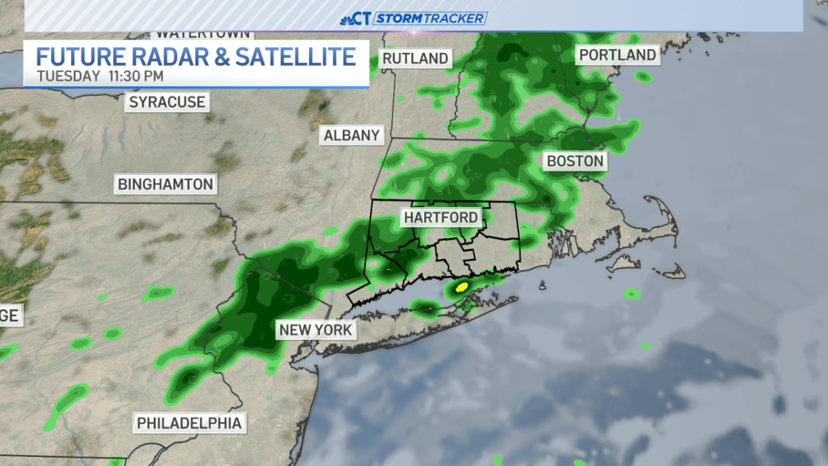 Showers possible with a chance of some thunder overnight – NBC Connecticut
