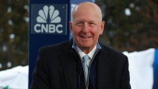 David Solomon, Chairman & CEO Goldman Sachs, speaking on CNBC’s Squawk Box at the World Economic Forum Annual Meeting in Davos, Switzerland on Jan. 17th, 2024.