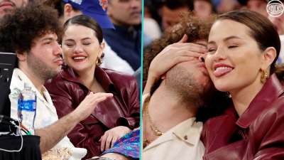 Selena Gomez and Benny Blanco look so in love at Knicks game