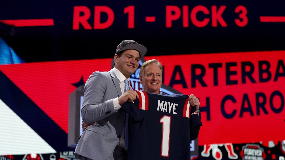 WATCH: Patriots introducing Drake Maye, QB drafted No. 3 in 2024 – NBC ...
