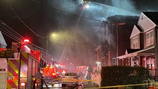 Fire on Grand Street in Hartford