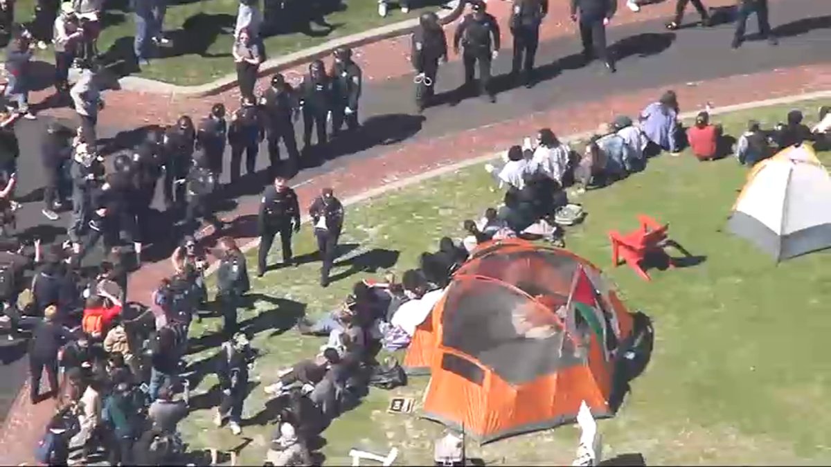 Boston Gaza protest video: Arrests at Emerson encampment, new ...