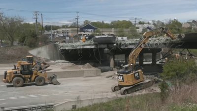 Progress being made on demolition of overpass on I-95 in Norwalk
