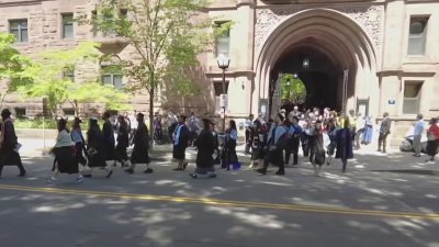 Dozens of pro-Palestinian protesters walk out of Yale graduation