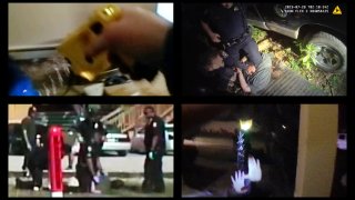 This combination of images from body-camera videos shows police encounters with, top row from left, Jeffrey Melvin in Colorado in 2018, Johnathan Binkley in Tennessee in 2019; bottom row from left, Bradford Macomber in Mississippi in 2016 and Samuel Celestin in Florida in 2019. Police officers in hundreds of deadly encounters across the United States violated well-known law enforcement guidelines that prescribe the safest ways to restrain, subdue and arrest people, an Associated Press investigation has found.