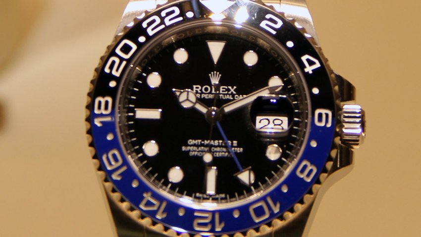 BASEL, SWITZERLAND – MARCH 19: Rolex’s wrist watch is on display during Baselworld 2015 watch and jewelry fair in Basel, Switzerland on March 19, 2015. The fair will be open till 26th of March 2015. (Fatih Erel – Anadolu Agency) (Photo by Fatih Erel/Anadolu Agency/Getty Images)