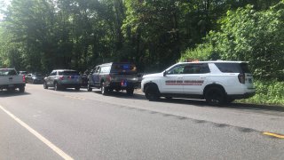 Police on Roosevelt Drive in Oxford on May 30, 2024,