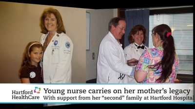 Young nurse carries on her mother's legacy