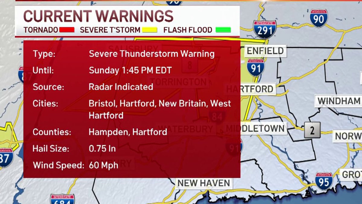 Severe thunderstorm warnings issued for parts of the state – NBC ...