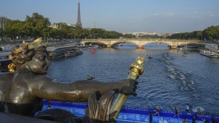 Seine River in Paris, France.