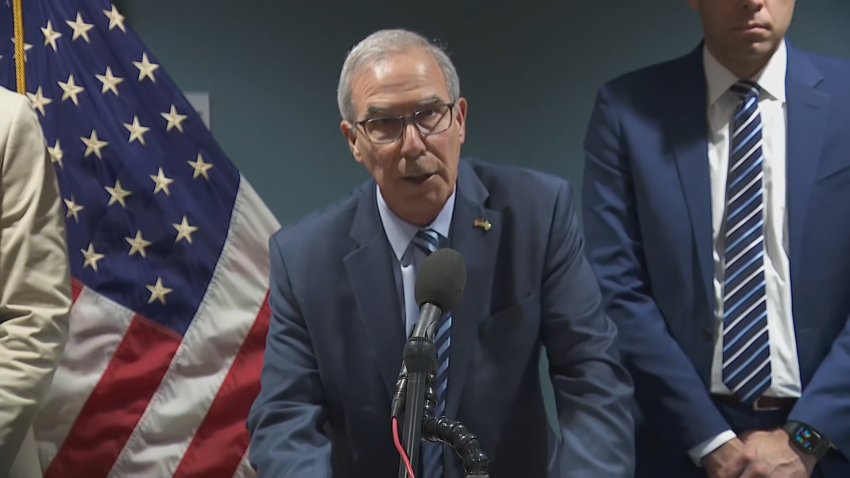 Special counsel David Weiss speaks during a press conference.