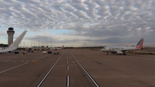 FILE - Tarmac at St Louis Lambert International Airport