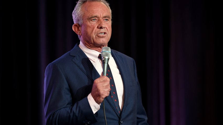 WASHINGTON, DC – MAY 24: Independent presidential candidate Robert F. Kennedy Jr. speaks at the Libertarian National Convention on May 24, 2024 in Washington, DC. Kennedy is seeking qualification to be part of the first presidential debate currently scheduled on June 27 between Democratic presidential nominee President Joe Biden and Republican presidential nominee former President Donald Trump.  (Photo by Kevin Dietsch/Getty Images)