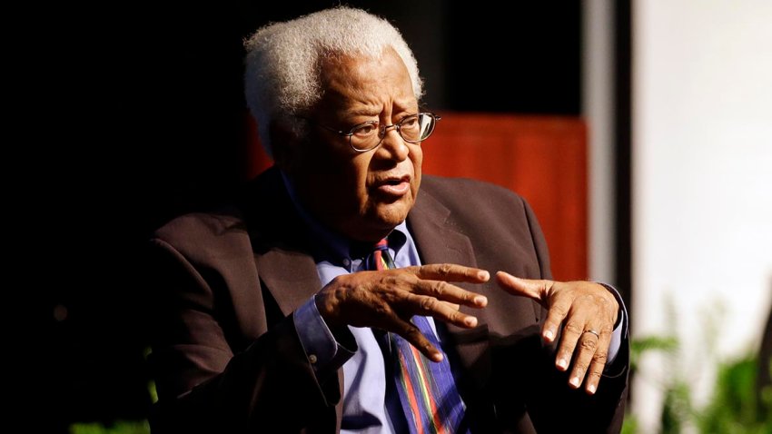 FILE - The Rev. James Lawson Jr. speaks in Murfreesboro, Tenn., Sept. 17, 2015.