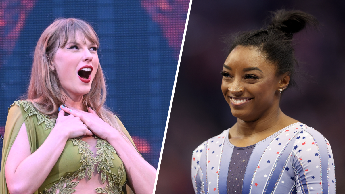 Taylor Swift reacts to Simone Biles’ floor routine featuring her song