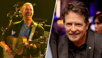 Michael J. Fox plays guitar with Coldplay at Glastonbury: ‘Thank you to the main reason why we're in a band'