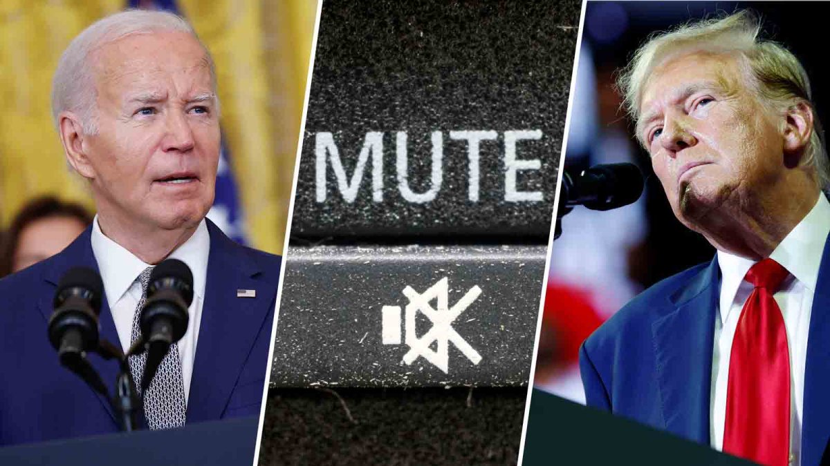 How does the mute button work during the presidential debate? NBC