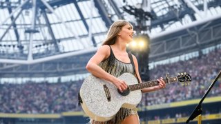 Taylor Swift performs on stage during The Eras Tour on June 28, 2024 in Dublin, Ireland. 