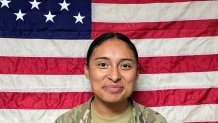 This undated photo provided by the U.S. Army shows Pfc. Katia Duenas Aguilar. Duenas Aguilar was a soldier assigned to Fort Campbell, Ky. Clarksville, Tenn., police said she was found dead in a home near the Army installation on Saturday, May 18, 2024. A recent autopsy found that Duenas Aguilar suffered nearly 70 stab wounds.