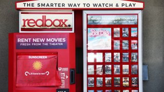 A Redbox movie rental kiosk