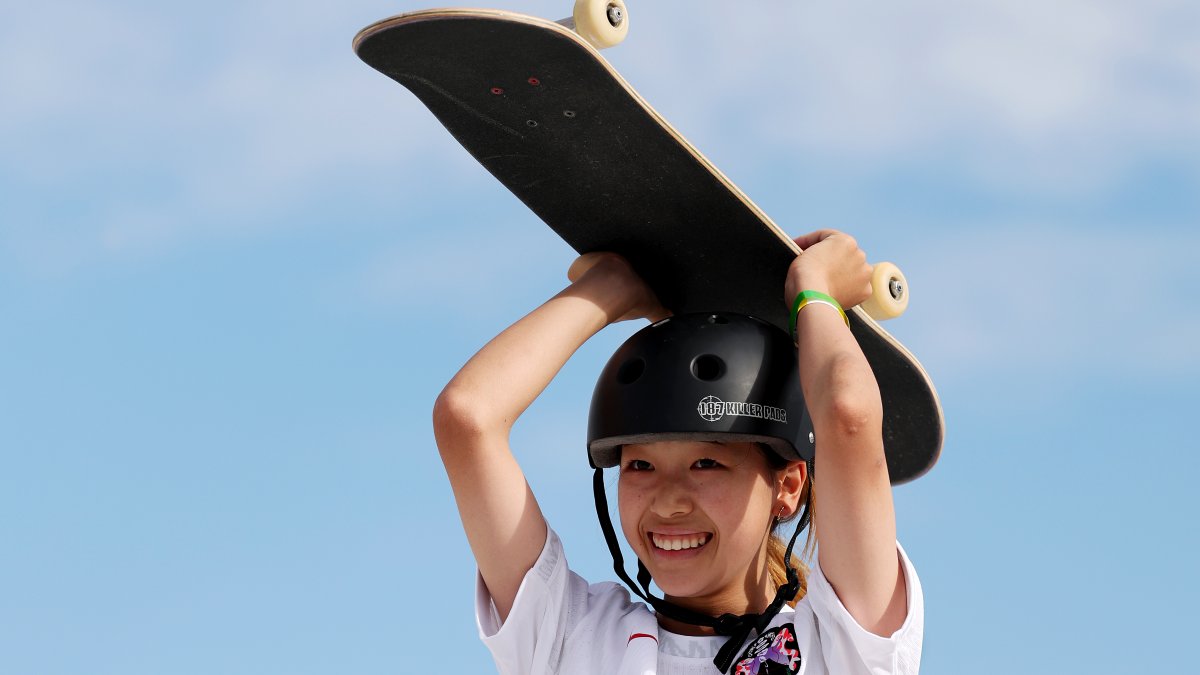 Japan’s Coco Yoshizawa, 14, earns gold in street skateboarding NBC