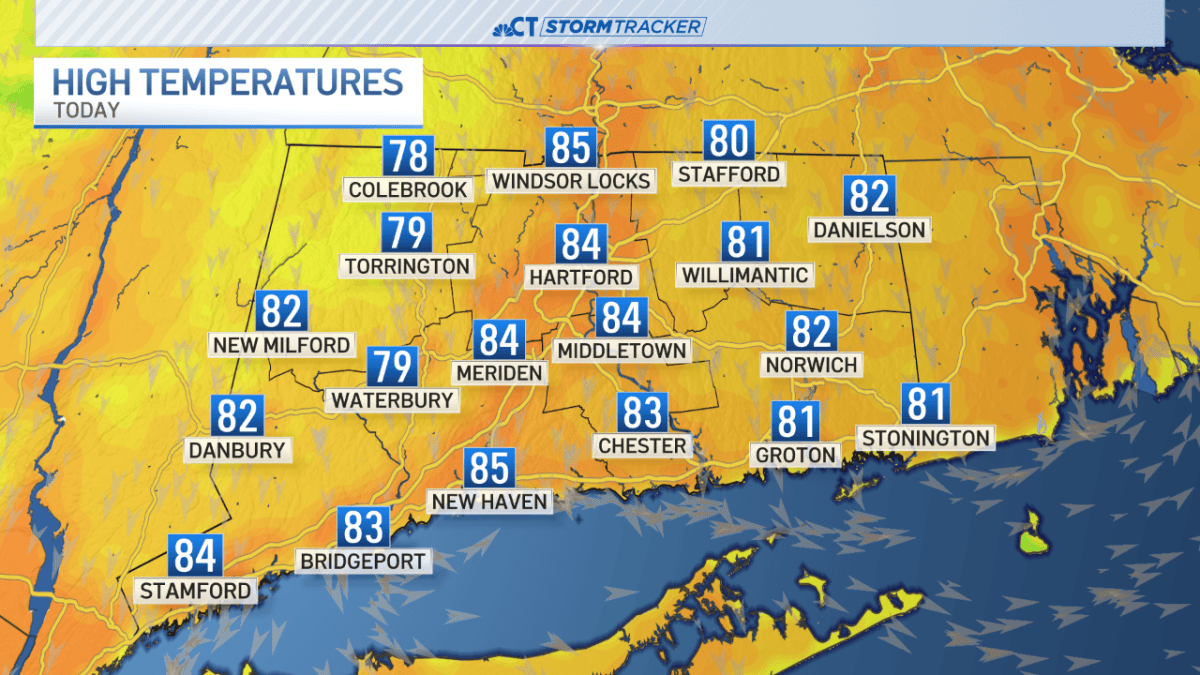 Lower humidity, plenty of sunshine to end the week, start the weekend ...