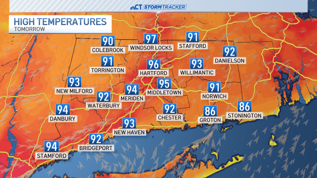 Humidity continues with record heat possible Tuesday – NBC Connecticut