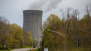 A cooling tower at the Constellation Nine Mile Point Nuclear Station in Scriba, New York, US, on Tuesday, May 9, 2023. 