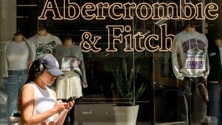 An Abercrombie & Fitch store in the Soho neighborhood of New York, US, on Monday, Aug. 19, 2024. Abercrombie & Fitch Co. is scheduled to release earnings figures on August 28. Photographer: Yuki Iwamura/Bloomberg via Getty Images