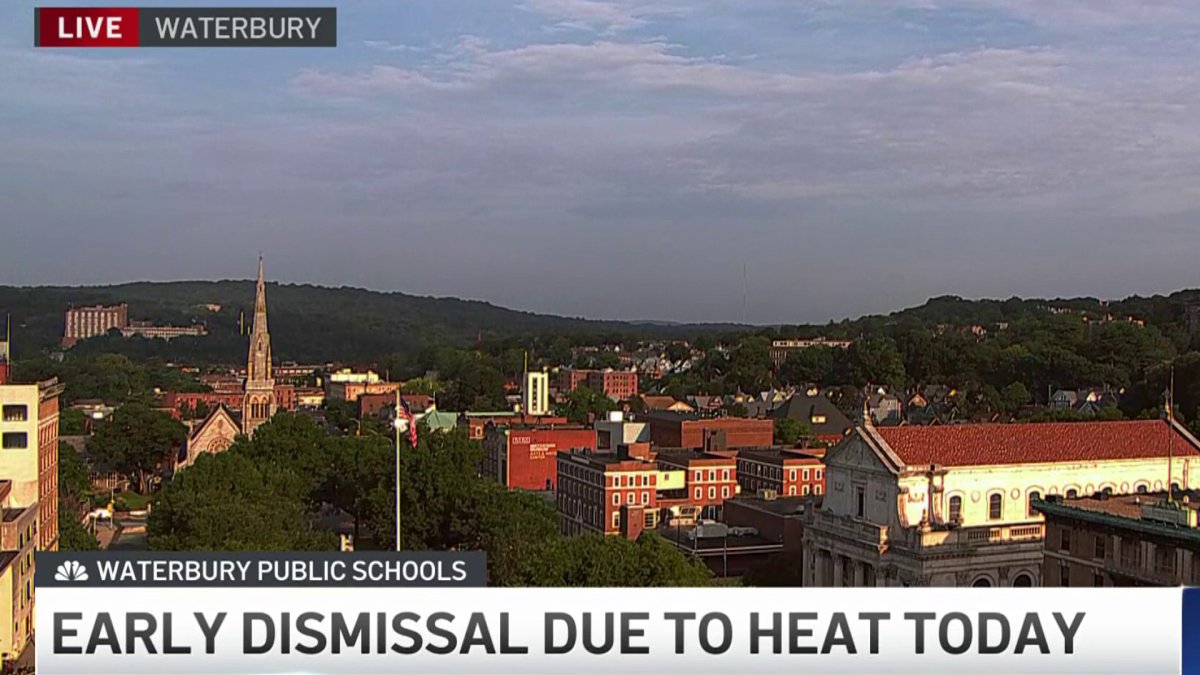 Waterbury schools to dismiss early Wednesday because of hot weather