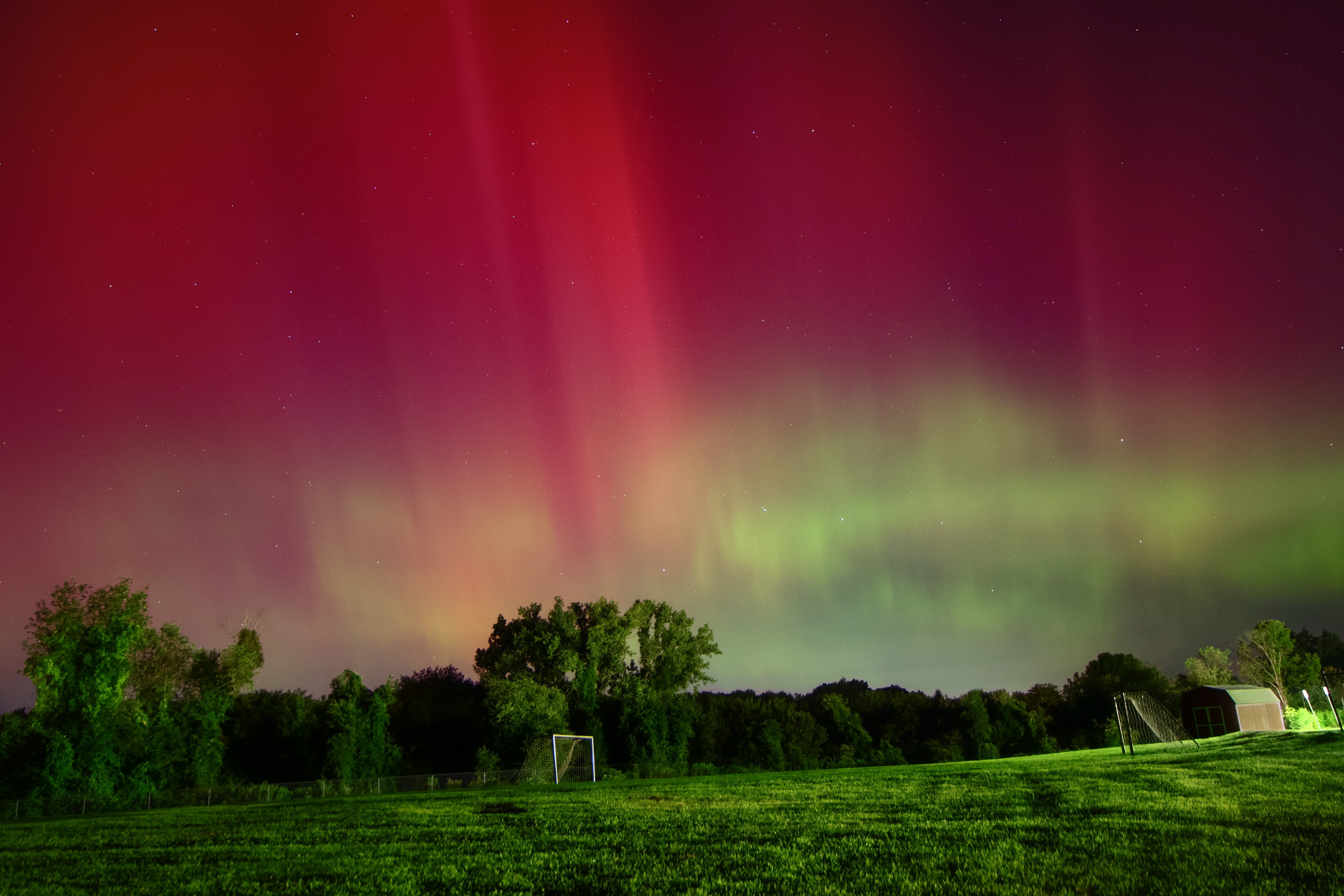 Northern Lights in Vernon. Around 2:20 a.m., only lasted for a while, but it was the most vibrant I’ve ever seen, I could even see the red and green along with pillars with the naked eye. Once again, For so many tonight, a bucket list goal was achieved and they didn’t have to go far. Incredible.