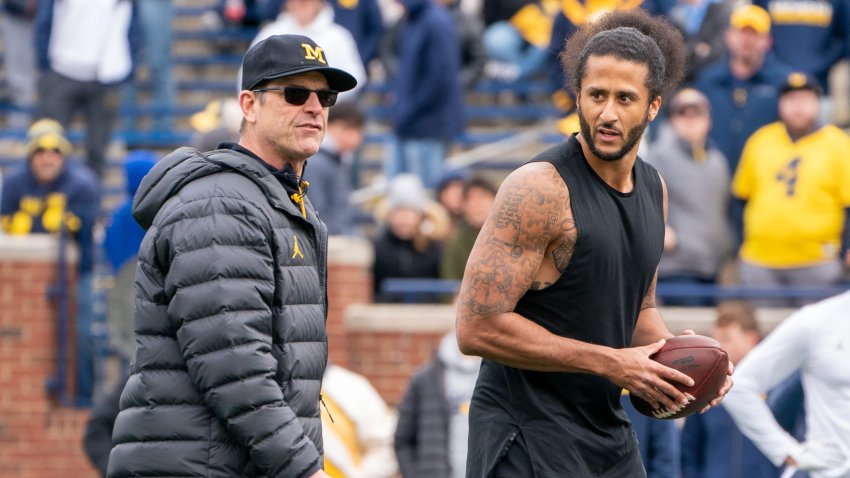 Jim Harbaugh and Colin Kaepernick