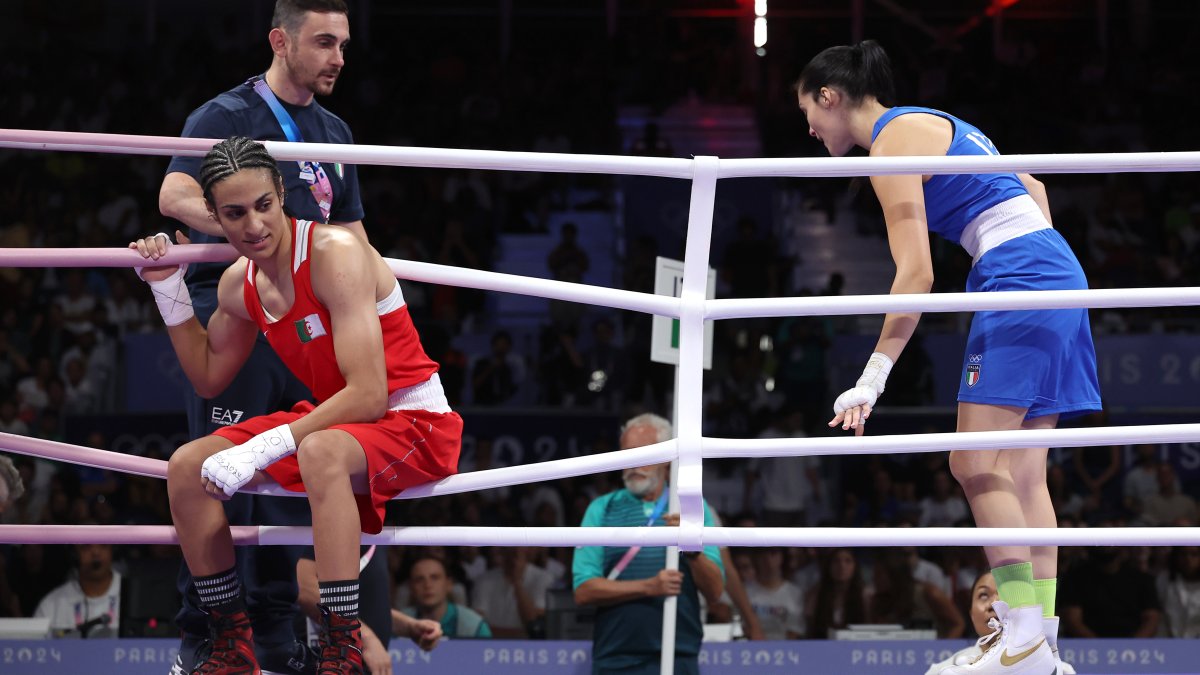 Olympic boxer in gender test controversy wins bout after opponent quits