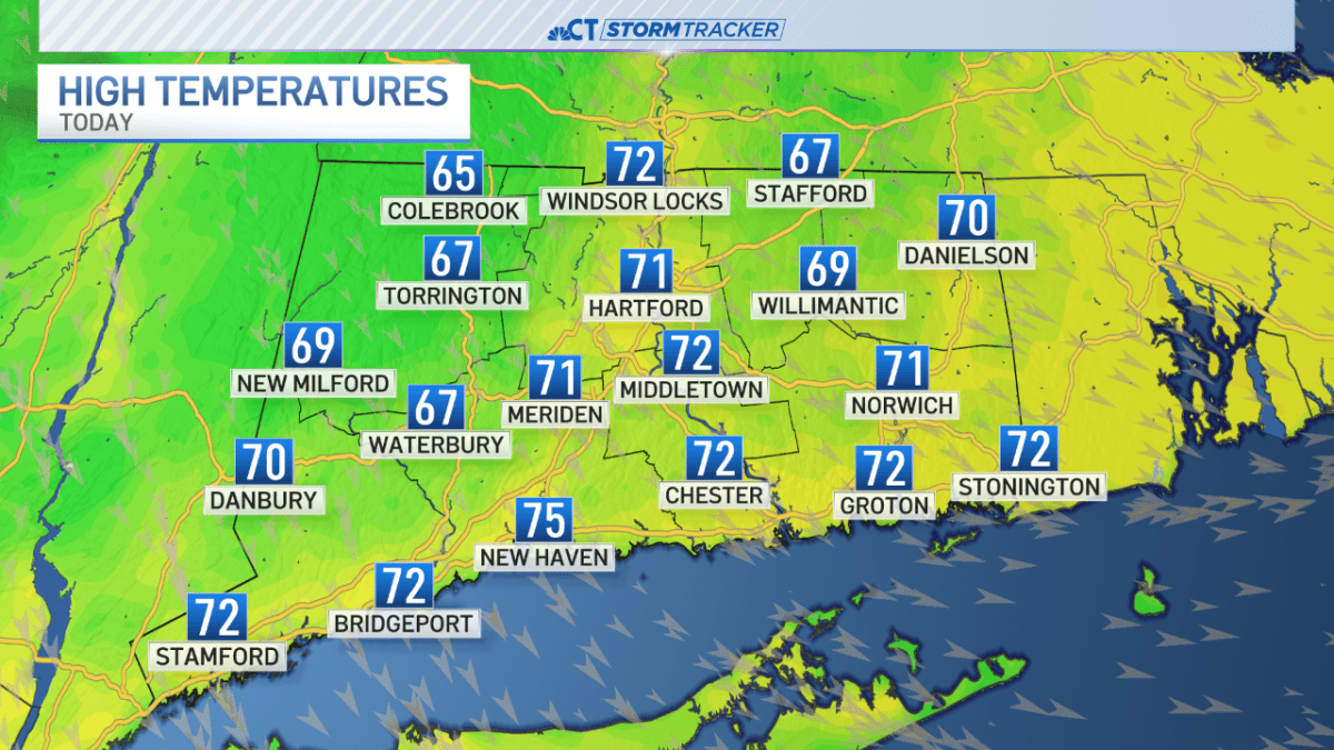 A cooler and drier stretch of weather moves in today NBC Connecticut