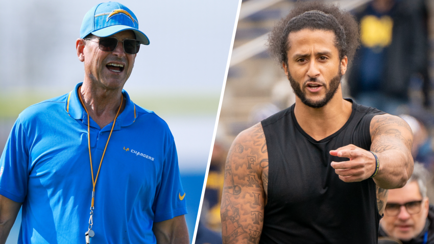 Jim Harbaugh and Colin Kaepernick