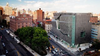 Cooper Union’s Foundational Building, left, and 41 Cooper Square facility, right, in New York’s Greenwich Village.