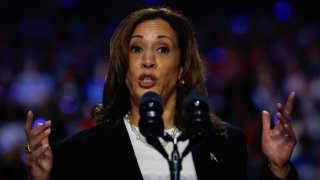 Democratic presidential nominee and U.S. Vice President Kamala Harris attends a campaign rally in Charlotte, North Carolina, U.S., September 12, 2024. 