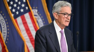 US Federal Reserve chairman Jerome Powell holds a press conference in Washington, DC, on September 18, 2024.