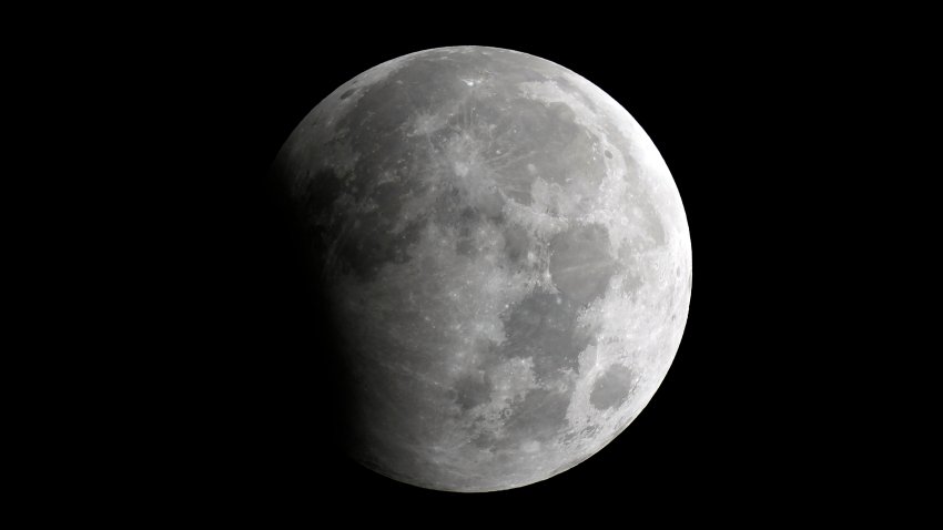 A partial lunar eclipse